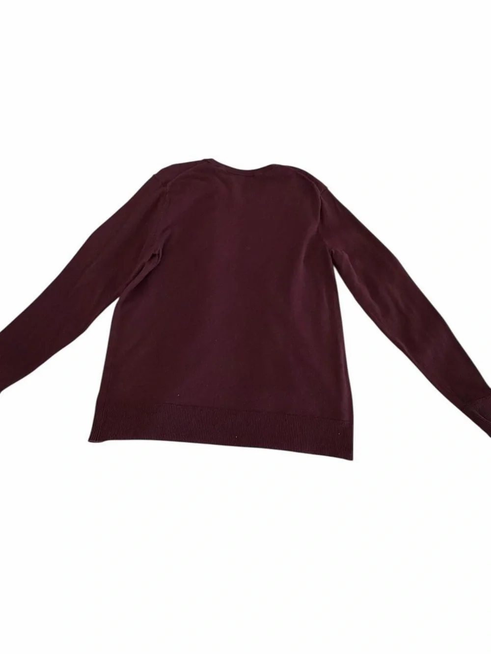 Old Navy Men’s Burgundy V-Neck 100% Cotton Sweater Small